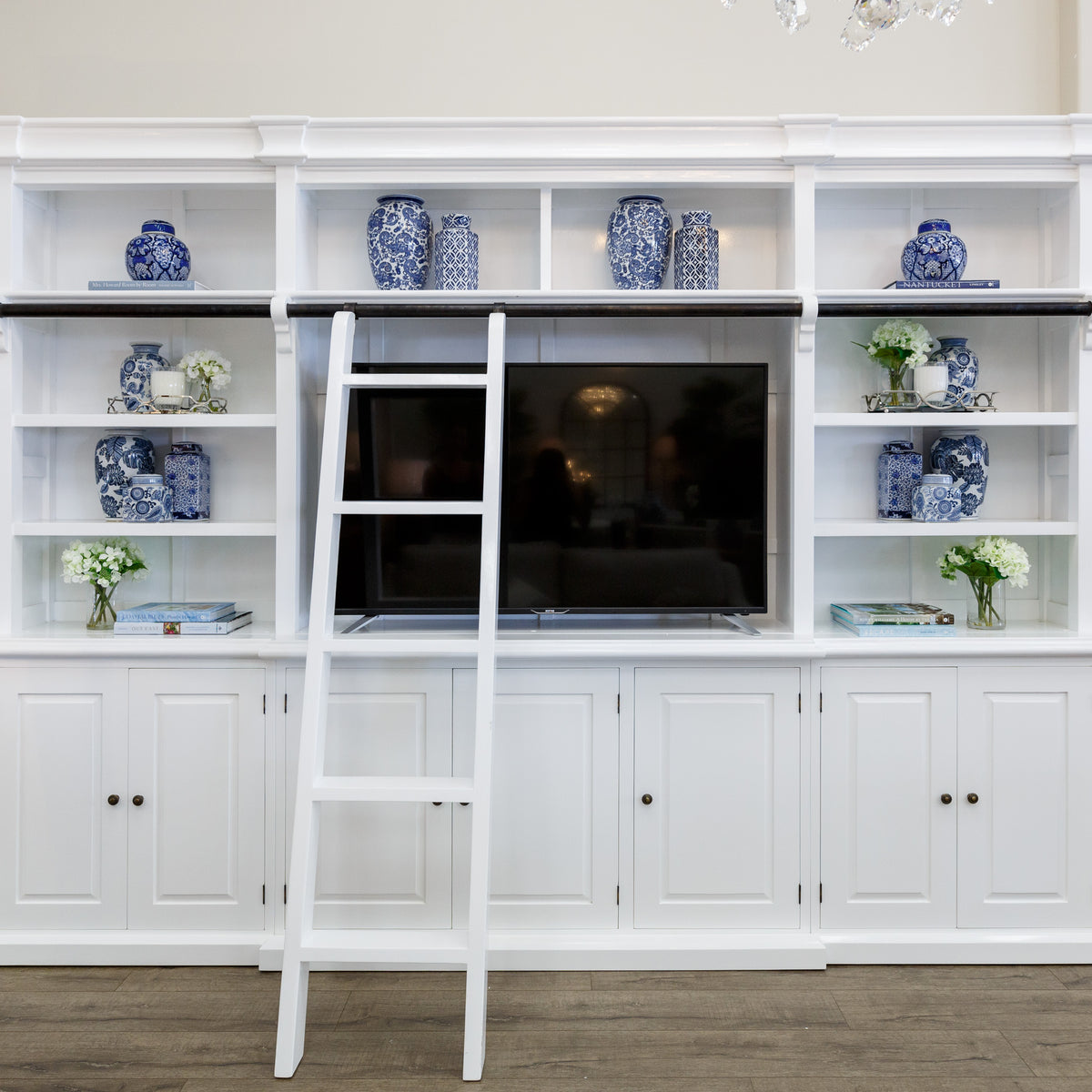 Hamptons tv sales wall unit