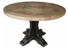Hudson Round Dining Table 140cm - Black