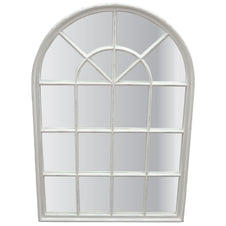Arch Window Mirror - White