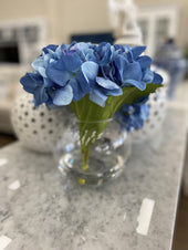 Hydrangea Sphere Vase 23cm (Blue)