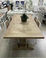 Montauk Parquetry Dining Table 200cm - Display - 1 Only