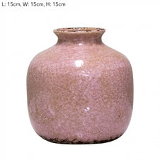 Pink Pot Vase Sml