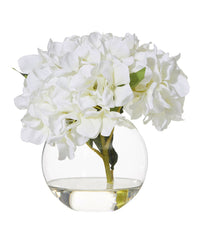 Hydrangea Sphere Vase White