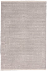 Herringbone Dove Grey Blue Cotton Rug