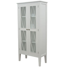 Catherine Diamond Glass Cabinet - Small