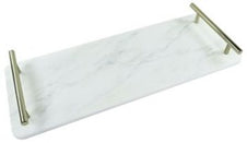 Oliver Marble Tray w/Gold Handle