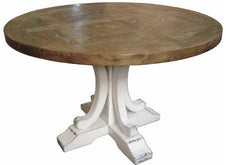 Hudson Round Dining Table 150cm - White