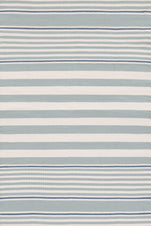 Rugby Stripe Light Blue Indoor/Outdoor Rug