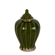 Olive Fluted Jar - MED