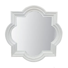 Quatrefoil Mirror - White