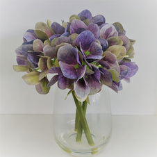 Hydrangea in Glass (Blue/Lilac) - Small