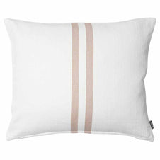 White Cushion w/Pink Stripe